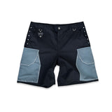 "Bella" Jeweled Cargo Short (Black)