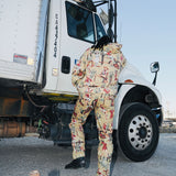 Jesse Allover Print Hoodie (Tan)