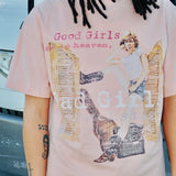 Backstage Graphic Tee (Muted Pink)