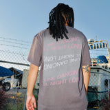 Lines Graphic Tee (Washed Black)