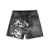 "De Ja Vu" Denim Short (Black)