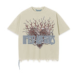 Zeppelin Crop Tee (Tan)