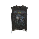 Hot Rod Cut Off Tee (Black Bleach)